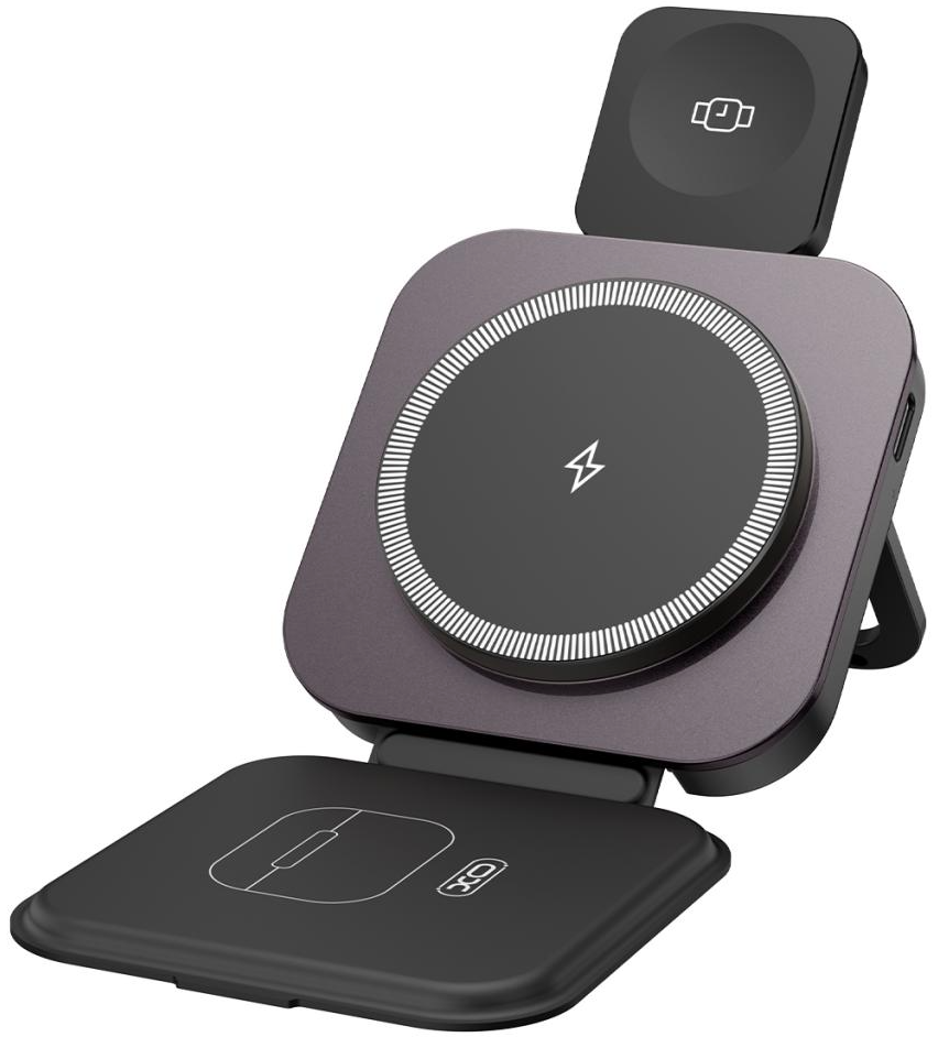Wireless-Netzteil XO Design CX035 3in1, 15W, 1,67A, Schwarz, Wiederverpackt