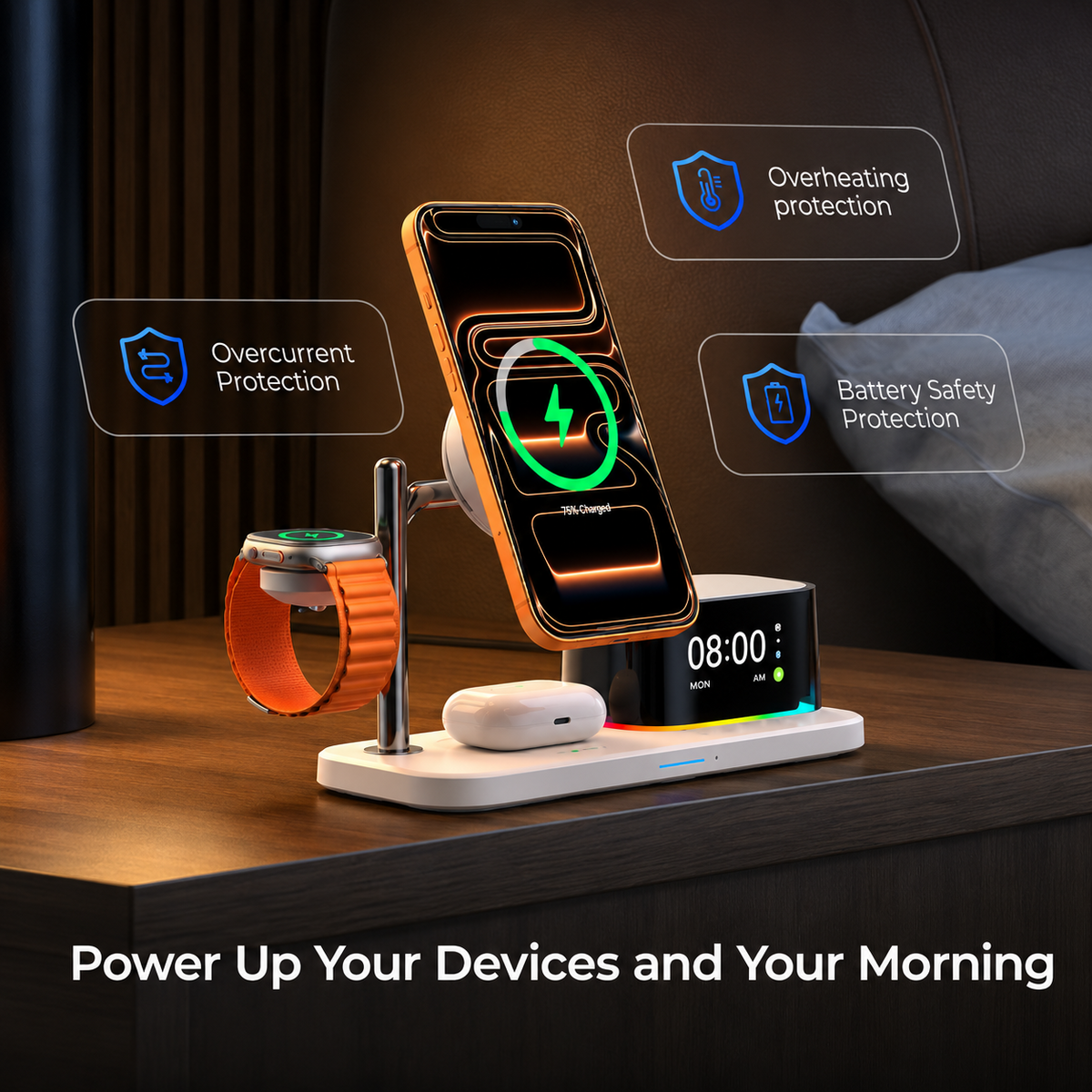 Wireless-Netzteil XO Design CX045 3in1, 25W, Weiß