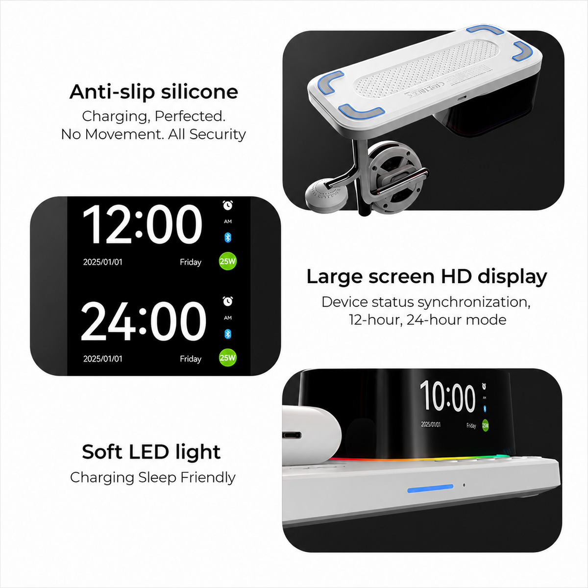 Wireless-Netzteil XO Design CX045 3in1, 25W, Schwarz