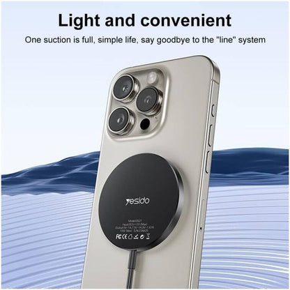 Wireless-Netzladegerät Yesido DS21, 15W, 1.67A, Schwarz