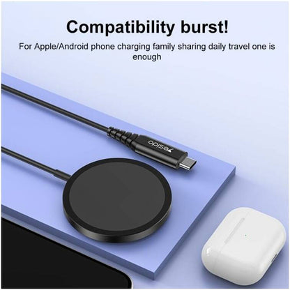 Wireless-Netzladegerät Yesido DS21, 15W, 1.67A, Schwarz