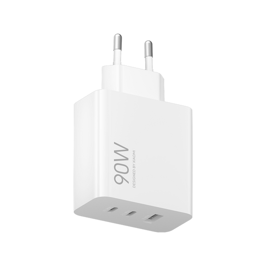Xiaomi Netzladegerät, 90W, 6.1A, 1 x USB-A - 2 x USB-C, Weiß BHR087MEU