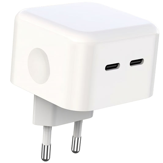 XO Design L102 Netzteil 35W | 2x USB-C | PD | Weiß