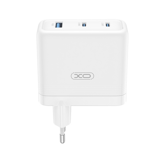 Netzladegerät XO Design CE35, 100W, 5A, 1 x USB-A - 2 x USB-C, Weiß