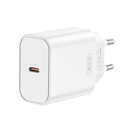 Netzladegerät XO Design CE32, 20W, 3A, 1 x USB-C, Weiß