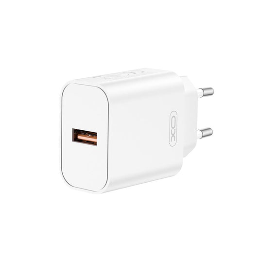Netzladegerät XO Design CE33, 18W, 3A, 1 x USB-A, Weiß
