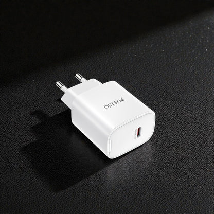 Netzladegerät Yesido YC01E, 20W, 3A, 1 x USB-C, Weiß
