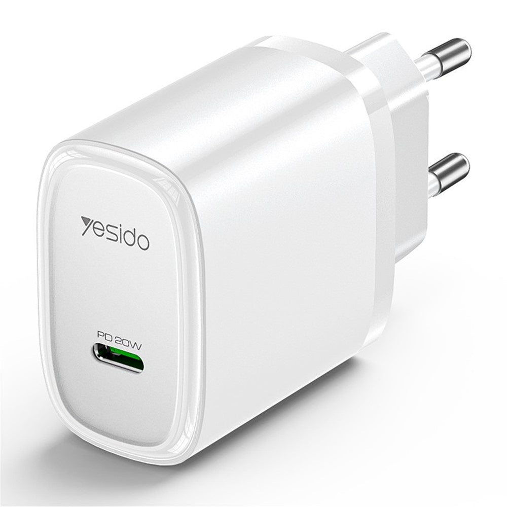 Netzladegerät Yesido YC57, 20W, 3A, 1 x USB-C, Weiß