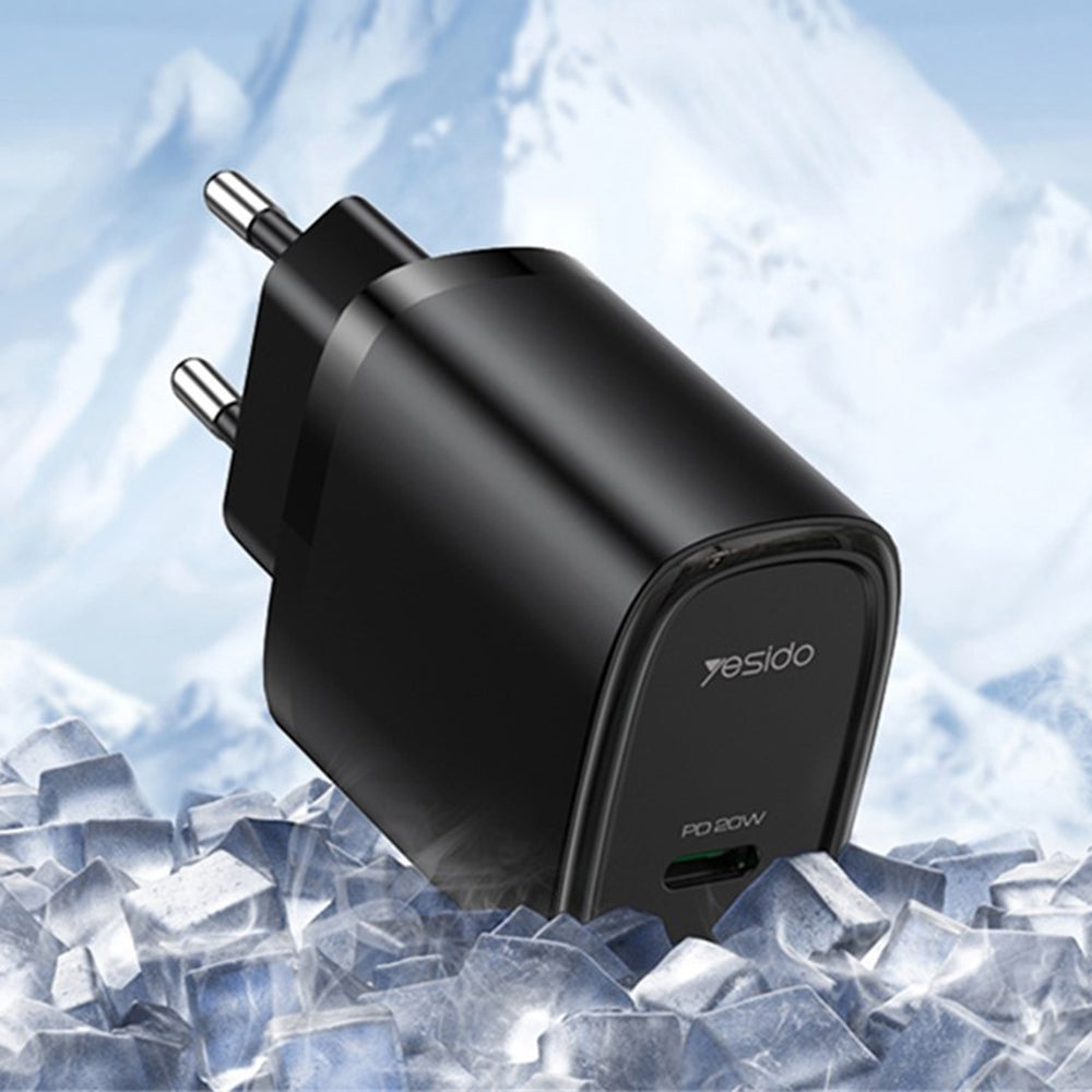 Netzladegerät Yesido YC57, 20W, 3A, 1 x USB-C, Weiß