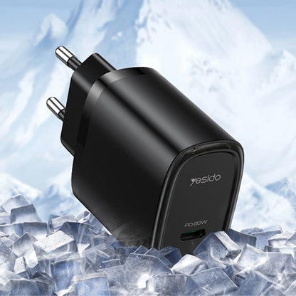 Netzladegerät Yesido YC57, 20W, 3A, 1 x USB-C, Weiß