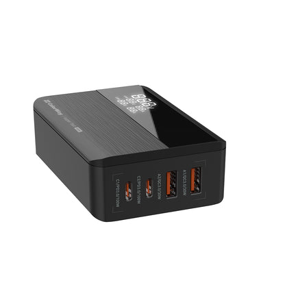 ColorWay Display Charging Station, 100W, 5A, 2 x USB-A - 2 x USB-C, Black