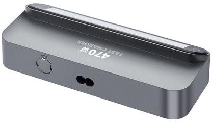 Stationäres Ladegerät mit USB-C-Kabel OEM LCD470W, 470W, 5A, 2 x USB-A - 3 x USB-C, Grau