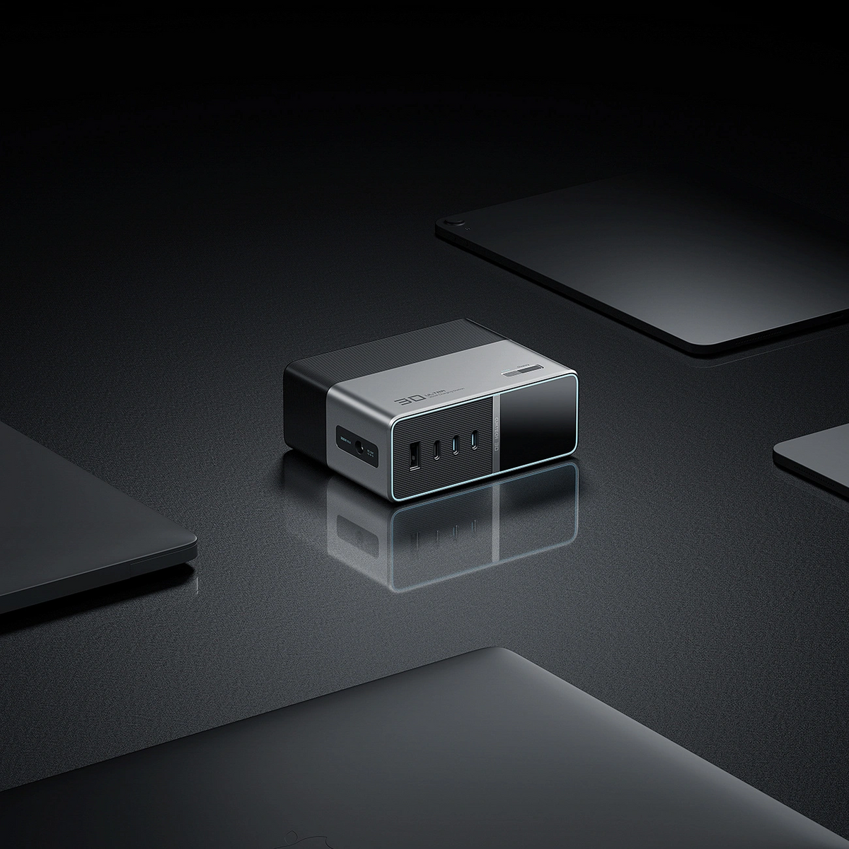Ladegerät Station Cuktech TA3005U, 300W, 1 x DC - 1 x USB-A - 3 x USB-C, Grau