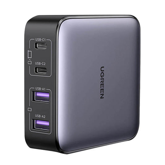 UGREEN CD327 Nexode Ladestation, 65W, 3.25A, 2 x USB-A - 2 x USB-C, Schwarz