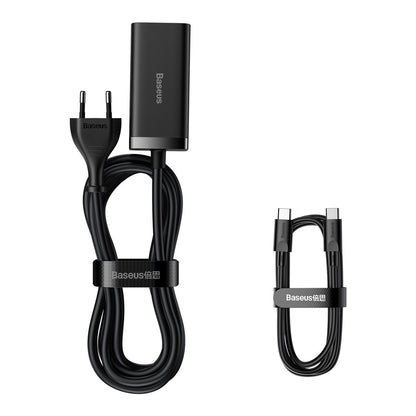 USB-C Ladestation Baseus GaN3 Pro, 100W, 5A, 2 x USB-A - 2 x USB-C, Schwarz, Wiederverpackt CCGP000101