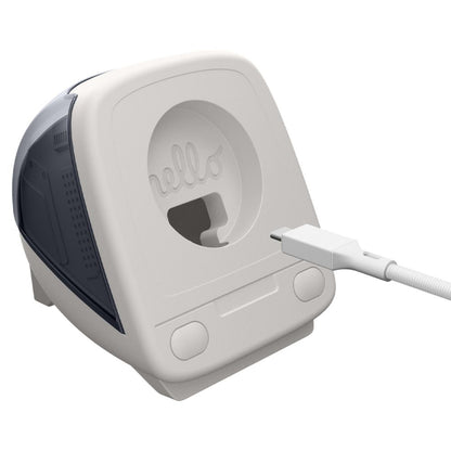 Spigen C1 Classic Halterung für Apple Watch Series Wireless-Ladegerät, Grau