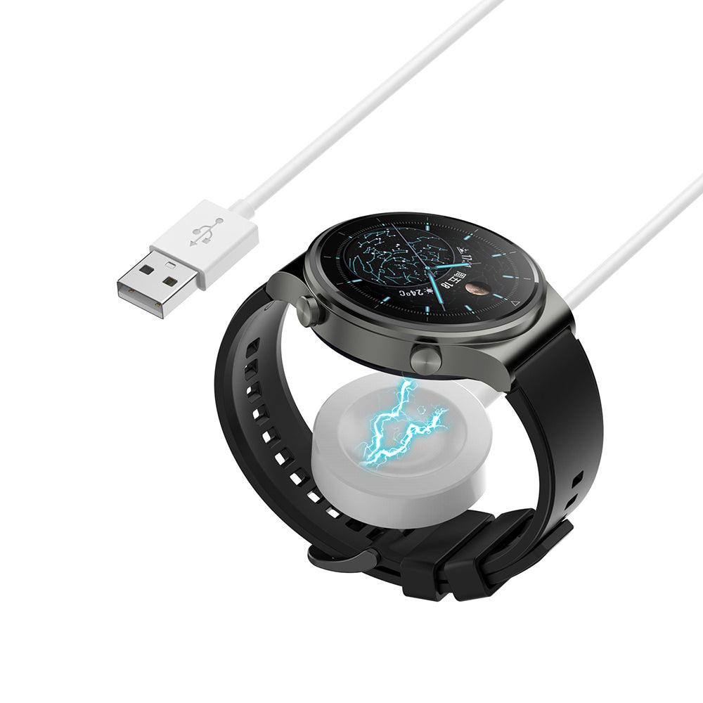 Techsuit THC1 Wireless Charger for Huawei Watch Series, USB-A, White