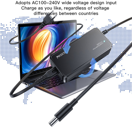 Yesido CG11E Ladegerät, 65W, Universal, Schwarz