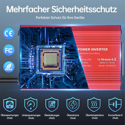 Elektrischer Autoinverter Techsuit FlexiCarVolt, 300W