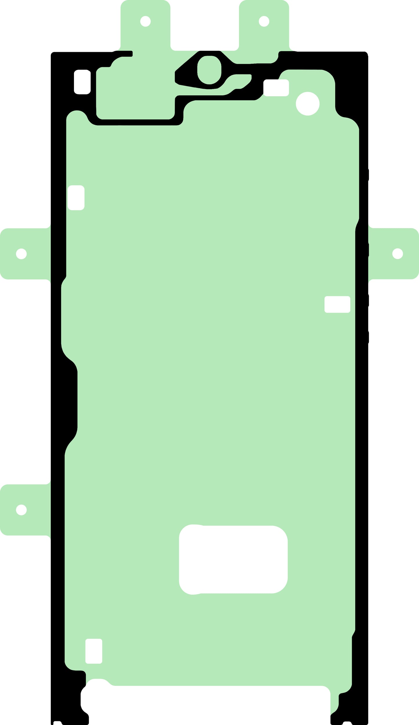 Klebeset Display Samsung Galaxy S23 Ultra S918, Service Pack GH82-30558A