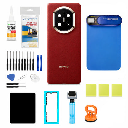 Huawei Mate X7 Akkuabdeckung Kit Weinrot (Nebula Red) Service Pack und Spezielle Servicewerkzeuge