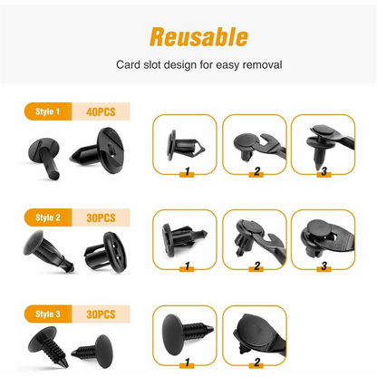 Kit Clips / Auto OEM Klemmen, 200in1