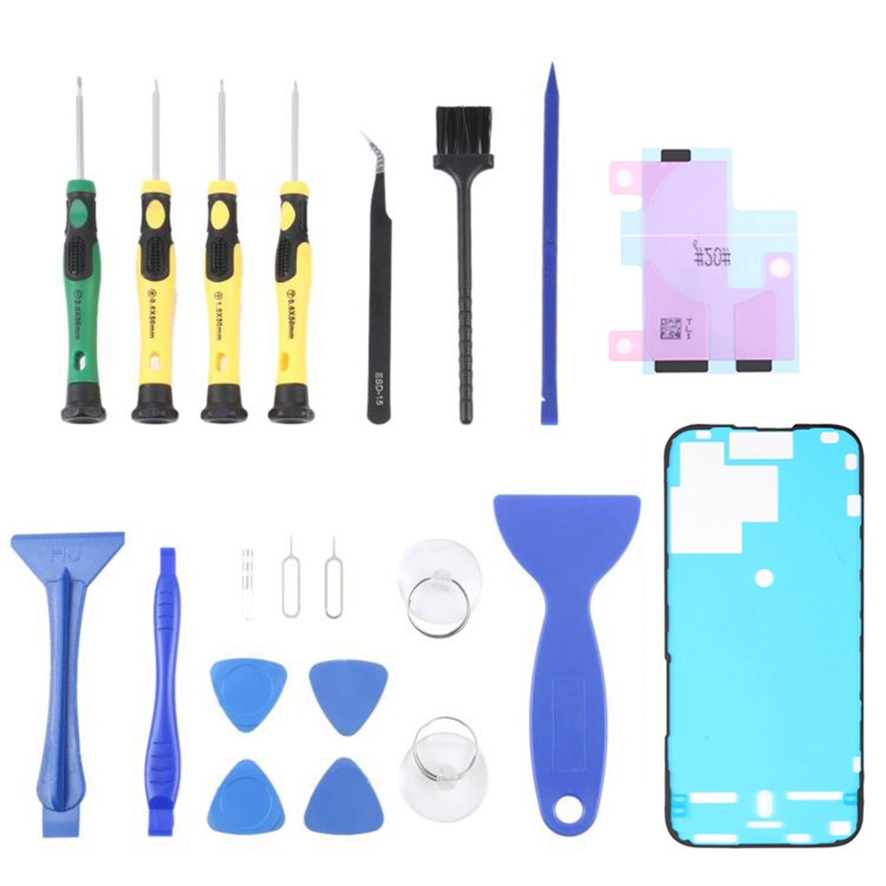 Jiafa JF-8182 Reparaturset für den Austausch des Akkus Apple iPhone 15 Pro, 21in1