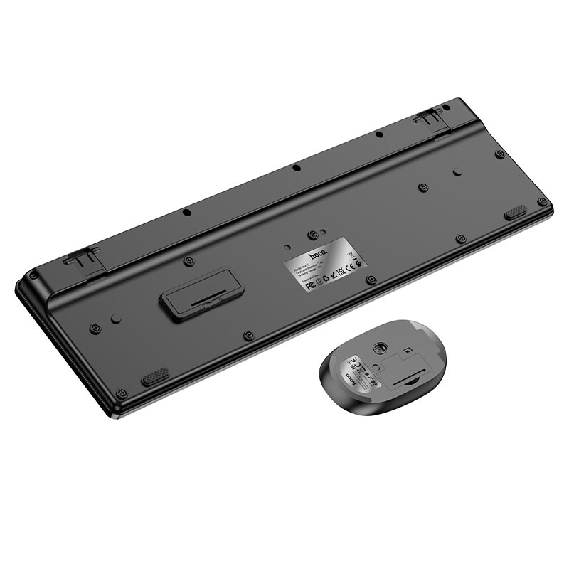 Kit Tastatur Maus Wireless HOCO GM17, Schwarz