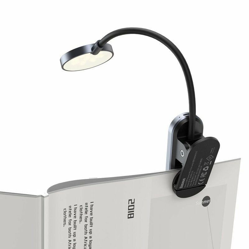 LED-Schreibtischlampe Baseus Comfort Reading Mini Clip, Grau DGRAD-0G 