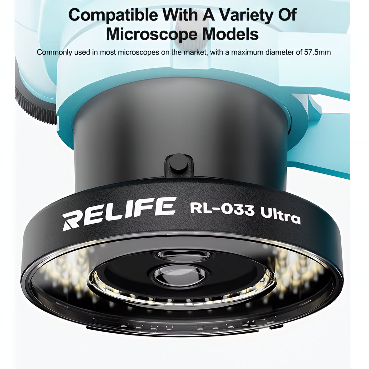 Relife RL-033 Ultra Lampe für Mikroskop, Schwarz