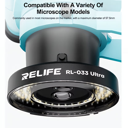 Relife RL-033 Ultra Lampe für Mikroskop, Schwarz