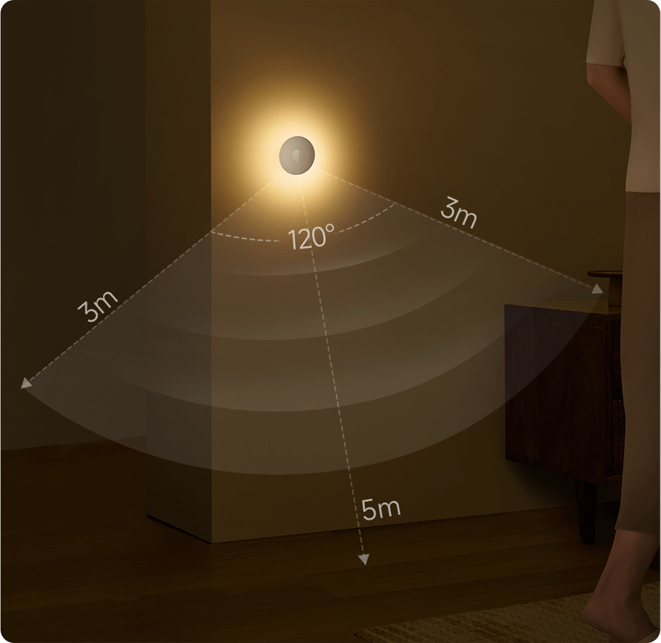 Xiaomi Light 3 LED-Nachtlicht, 2700K, Sensor, Weiß BHR8978GL