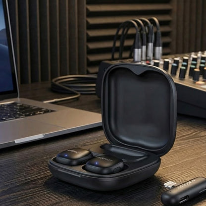 Lavaliermikrofon Acefast R1, Lightning, Set 2 Stück, Schwarz