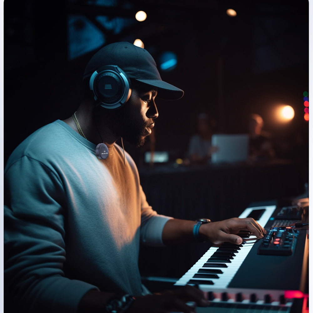 Lavaliermikrofon Techsuit LW5, USB-C, Set 2 Stück, Schwarz