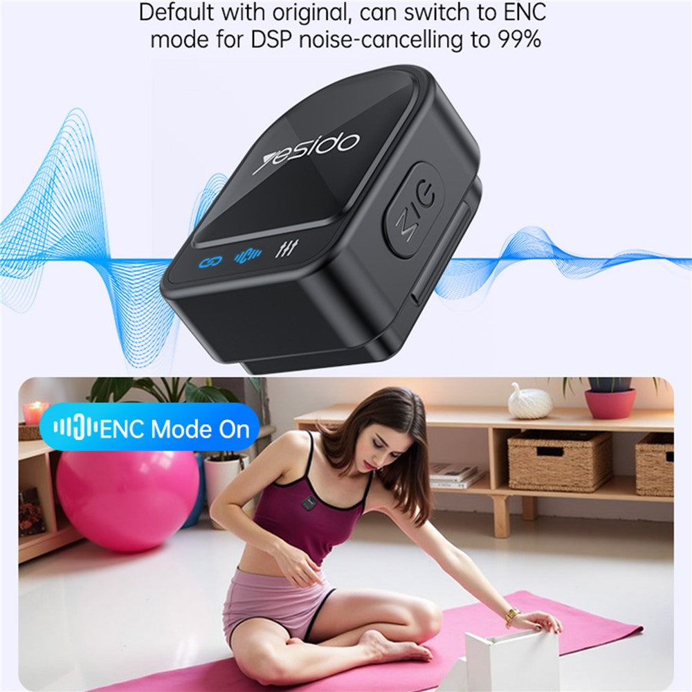 Lavaliermikrofon Yesido KR19, USB-C / Lightning, Set 2 Stück, Schwarz