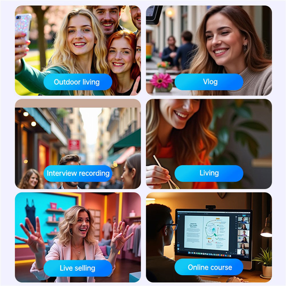 Lavaliermikrofon Yesido KR19, USB-C / Lightning, Set 2 Stück, Schwarz