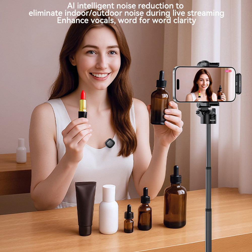 Lavaliermikrofon Yesido KR20, Lightning, Set 2 Stück, Schwarz