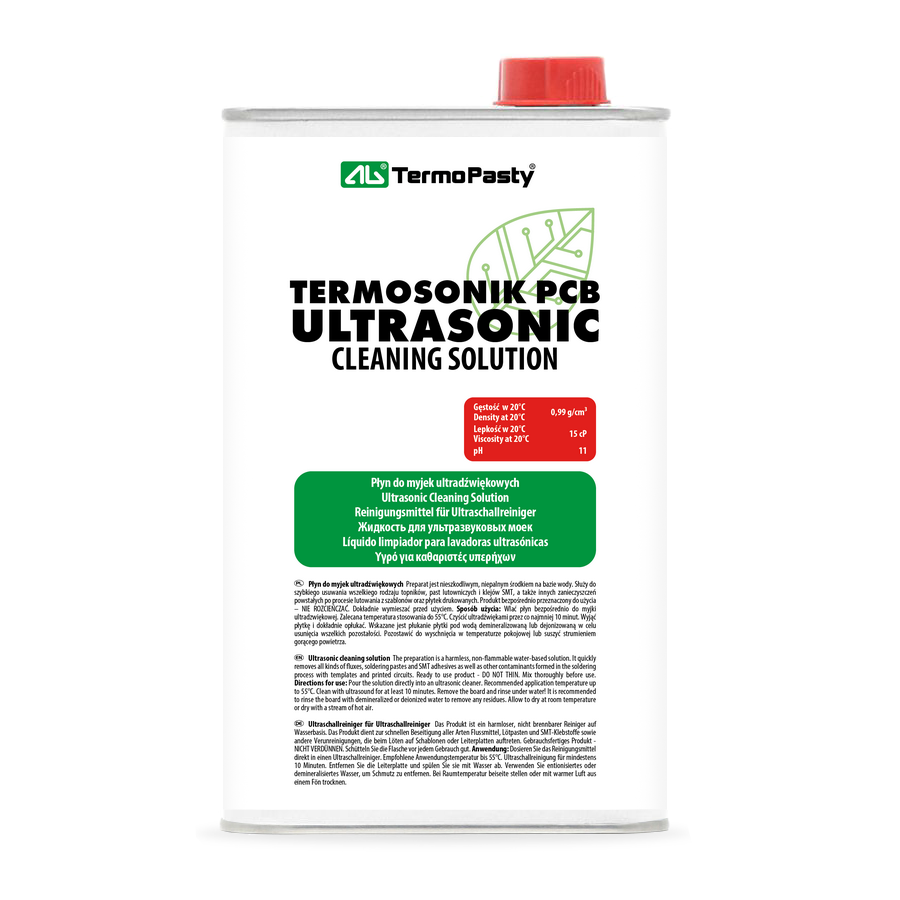 Ultraschall-Reinigungsflüssigkeit AG Termopasty für PCB-Platten, 1l ART.AGT-200