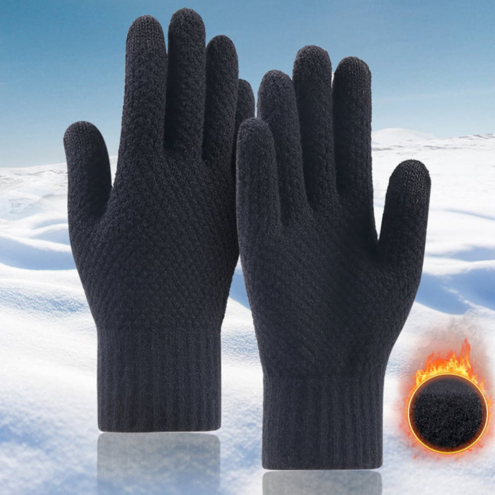 Techsuit Herren Winter-Touchscreen-Handschuhe ST0013, Größe 22cm, Braun