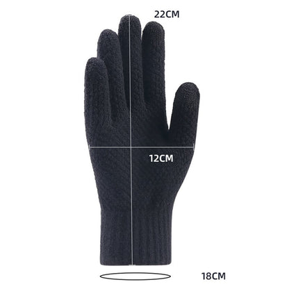 Techsuit Herren Winter-Touchscreen-Handschuhe ST0013, Größe 22cm, Braun