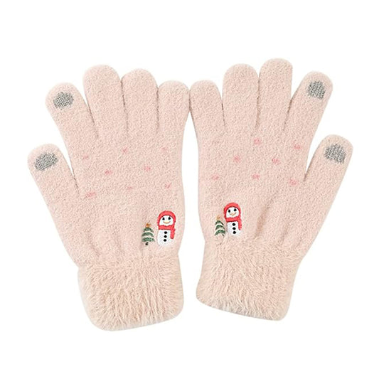 Damen-Touchscreen-Winterhandschuhe Techsuit ST0011, Größe 17cm, Beige