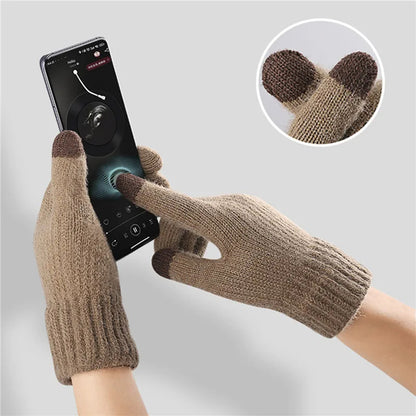 Winter-Touchscreen-Handschuhe Iwarm ST0016, Größe 22cm, Marineblau