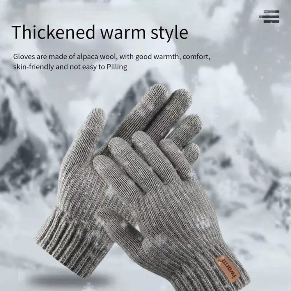 Winter-Touchscreen-Handschuhe Iwarm ST0016, Größe 22cm, Braun