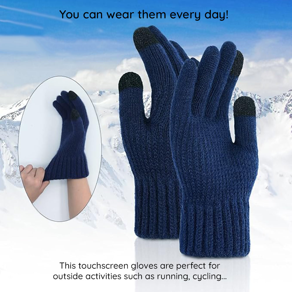 Unisex Techsuit ST0012 Winter Touchscreen Gloves, Size 22cm, Gray