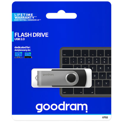 Externer USB-A Speicher GoodRam UTS2, 64Gb UTS2-0640K0R11