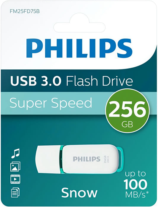 Externe Speicher USB-A 3.0 Philips Snow Edition, 256Gb PHMMD256GBS200U3