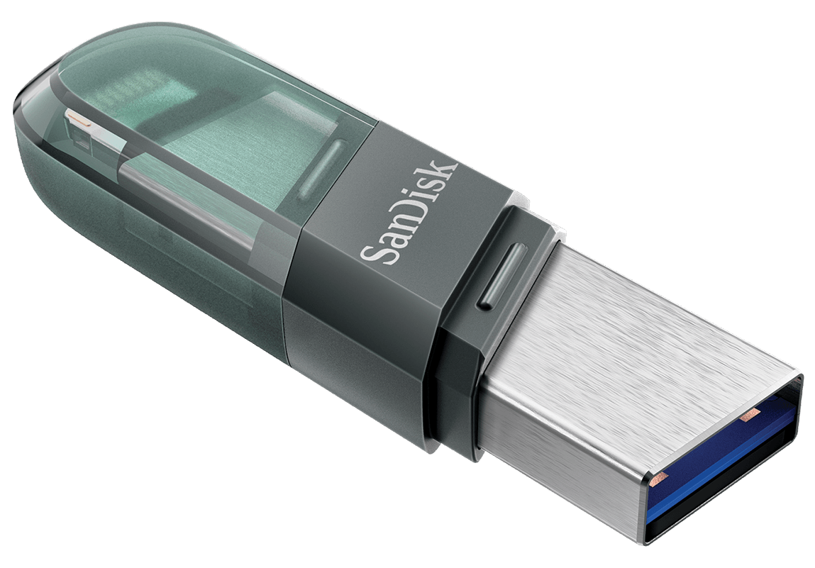 Externer Speicher USB-A 3.1 / Lightning SanDisk iXpand Flip, 256Gb SDIX90N-256G-GN6NE