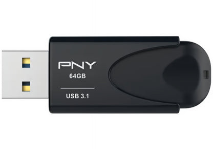 Externe Speicher USB-A 3.1 PNY Attache 4, 64Gb FD64GATT431KK-EF
