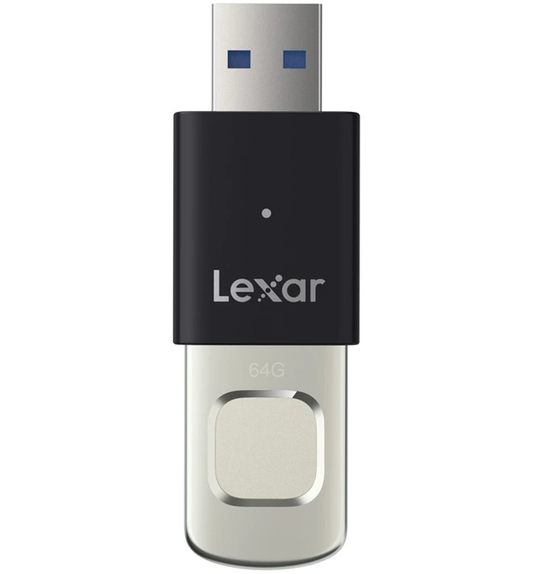 Externer Speicher USB-A 3.2 Lexar JumpDrive Fingerprint F35 Pro, 64Gb