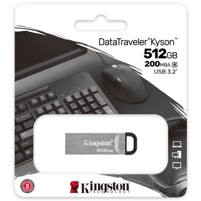 Externer USB-A 3.2 Speicher Kingston DT Kyson, 512Gb DTKN/512GB